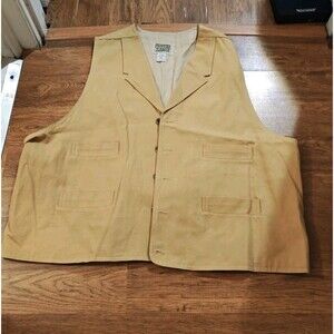 Frontier Classics Old West Canvas Vest Mens XXL Western Cowboy
